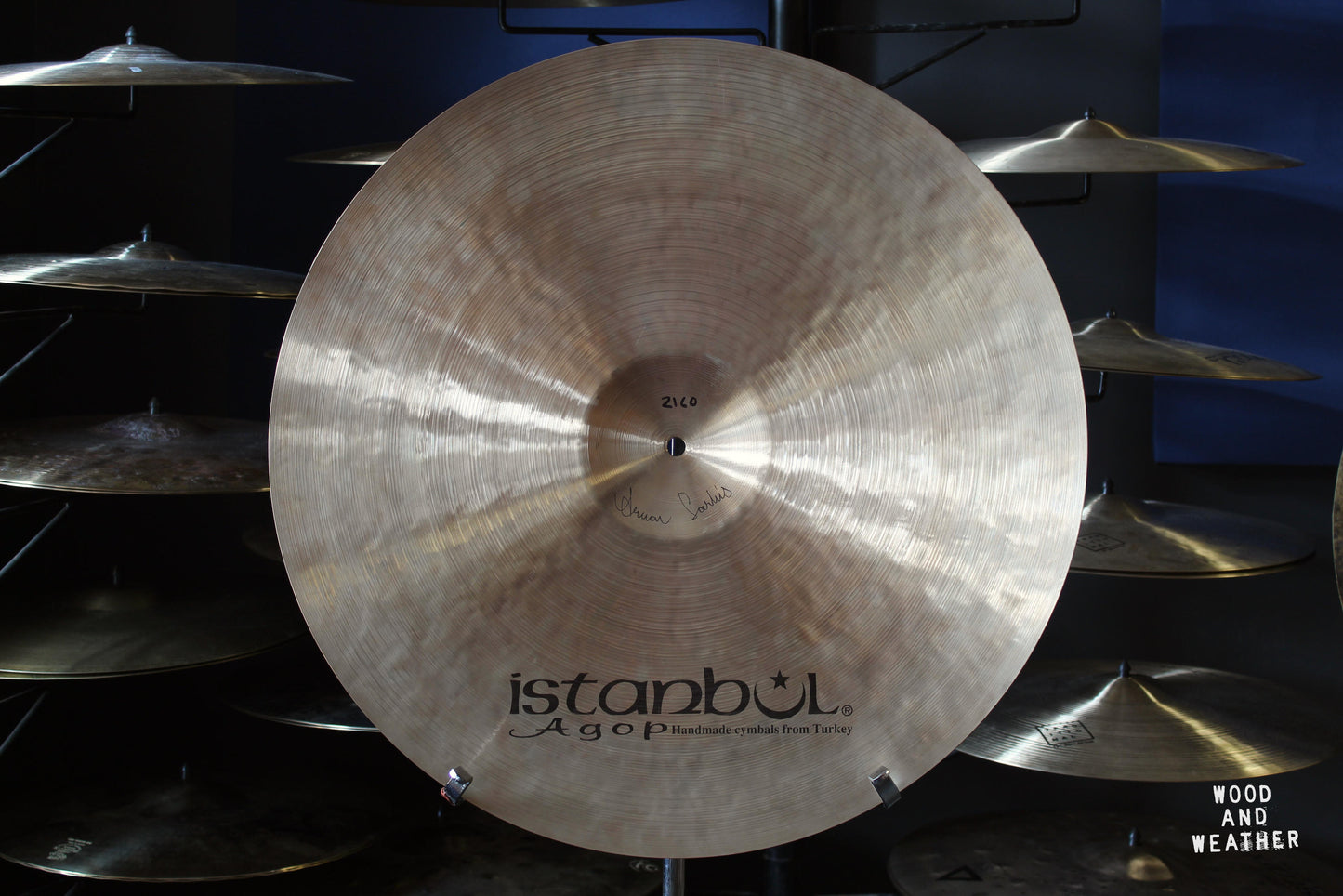 Used Istanbul Agop 22" Sultan Jazz Ride Cymbal 2160g