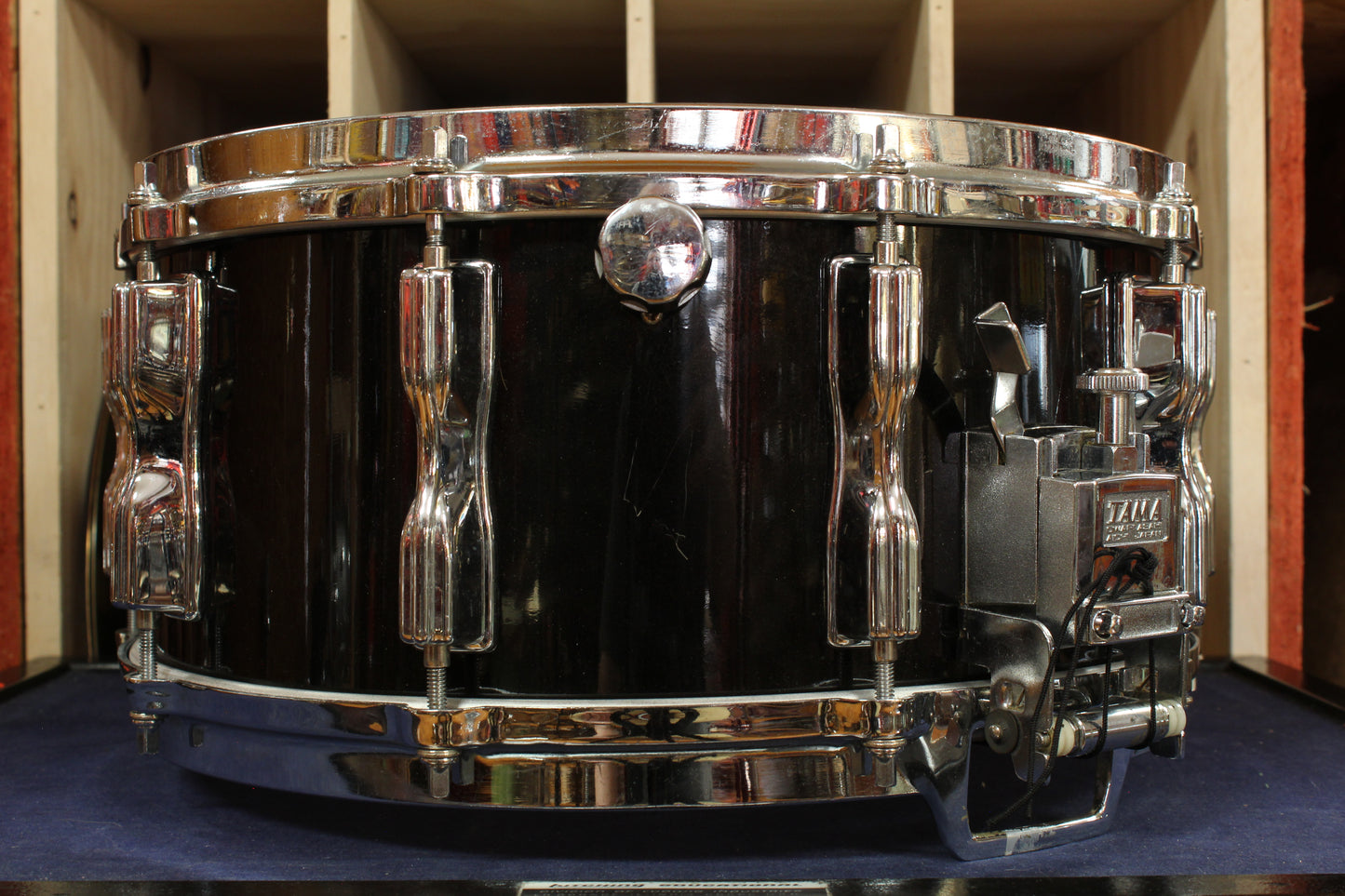 1980s Tama 6.5x14 Artstar Snare Drum in Metallic Black