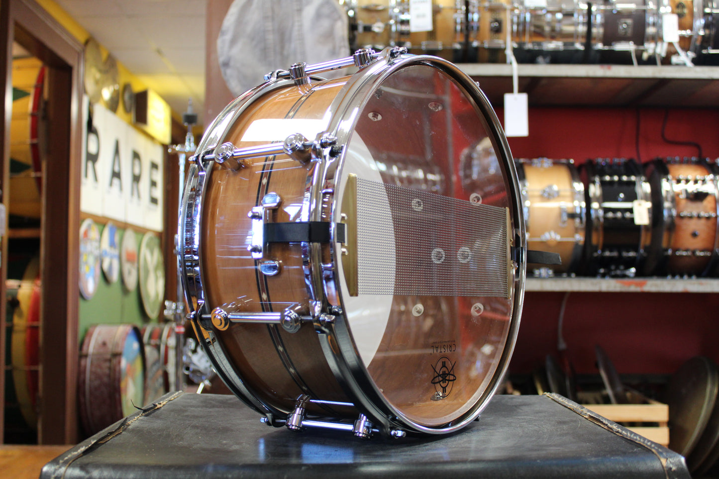 George Way Aristocrat 6.5x14 Transition Model Snare Drum in Cherry