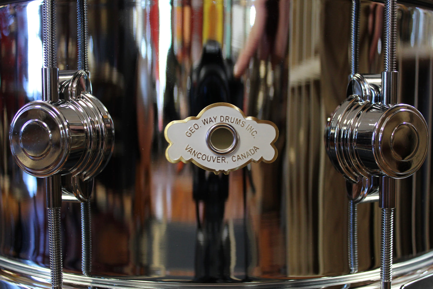 George Way 7x14 Chrome Over Brass Hollywood Snare Drum