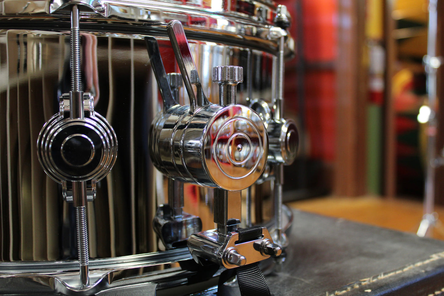 George Way 7x14 Chrome Over Brass Hollywood Snare Drum