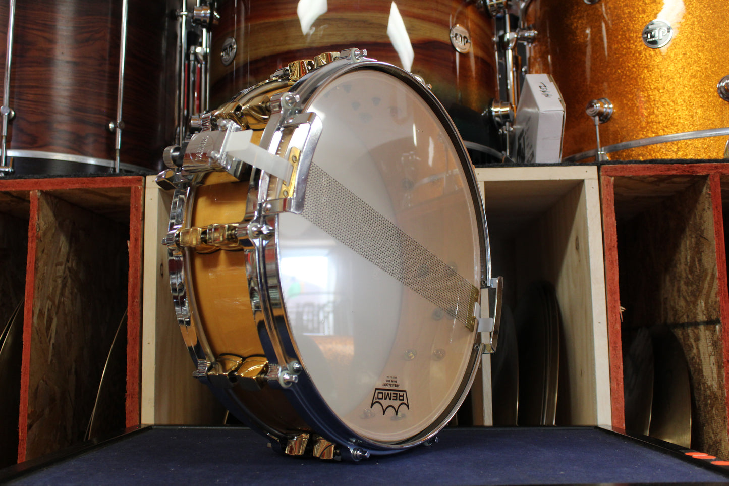 Yamaha 4x14 Maple Custom Snare Drum in Natural Maple