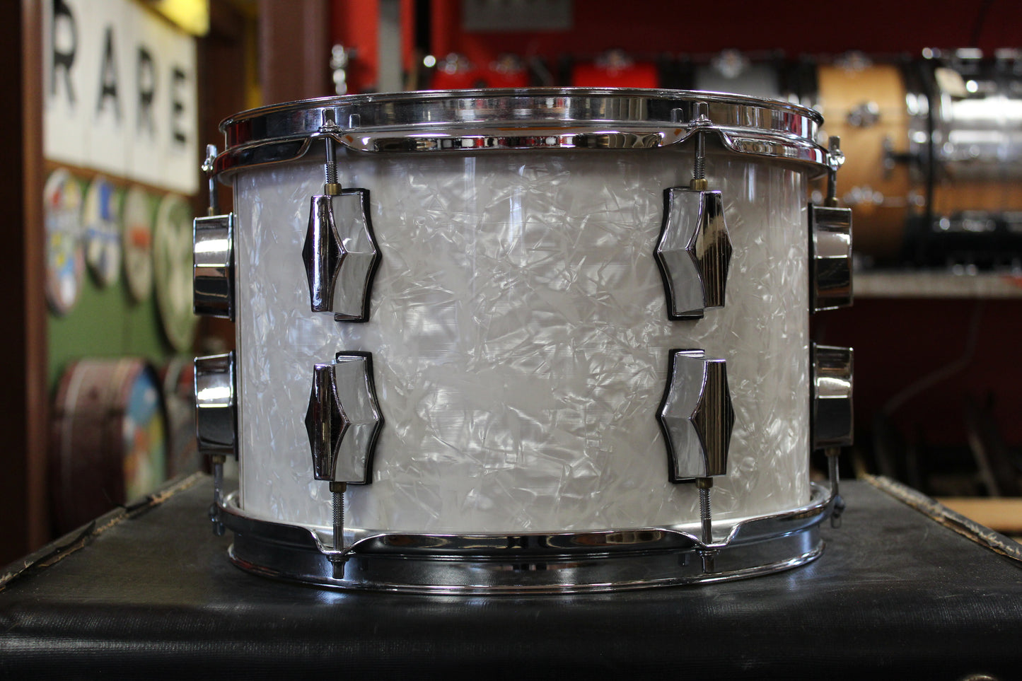 1990s Fibes Acrylic in White Marine Pearl 16x18 8x12 14x14