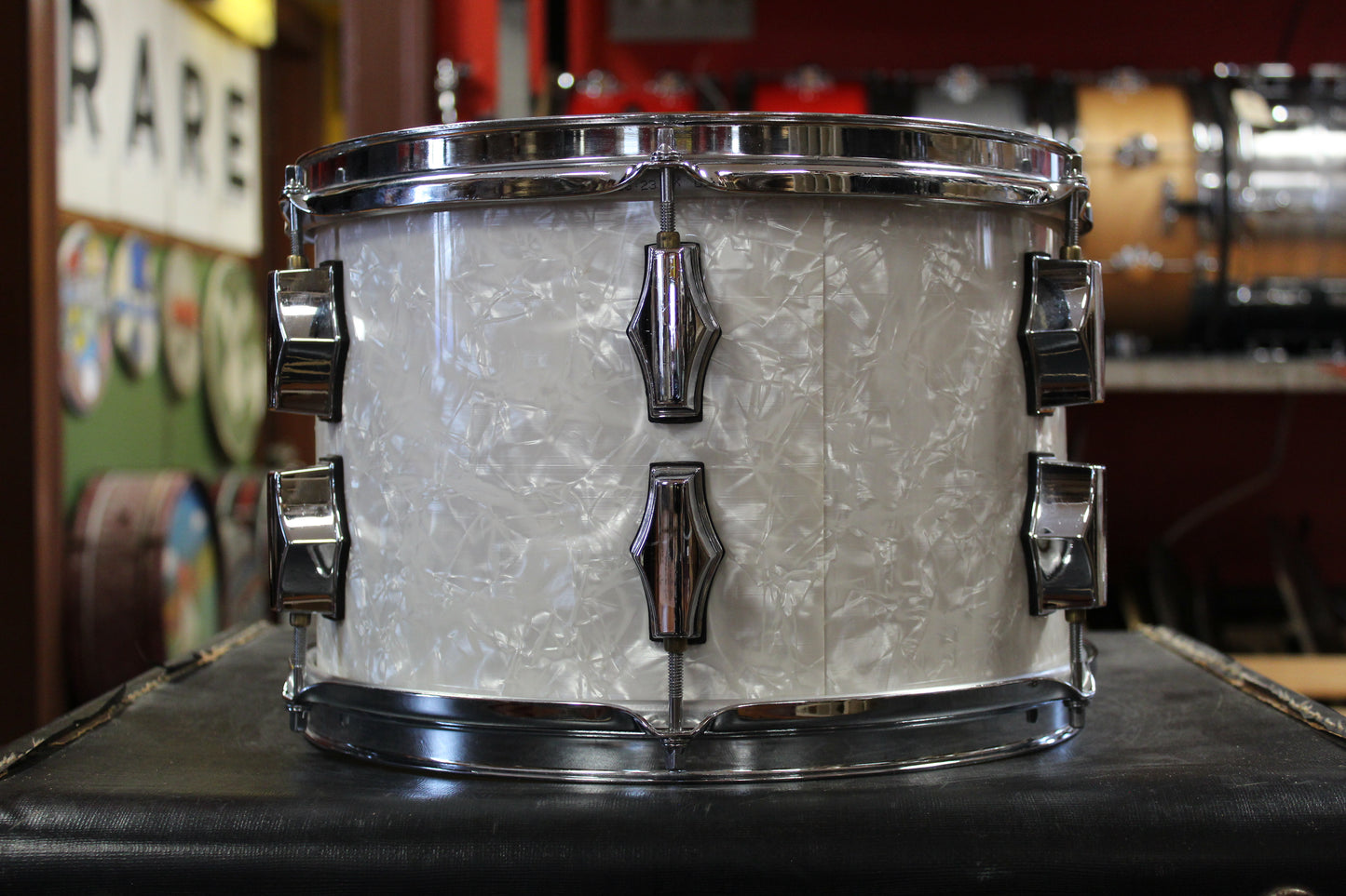 1990s Fibes Acrylic in White Marine Pearl 16x18 8x12 14x14