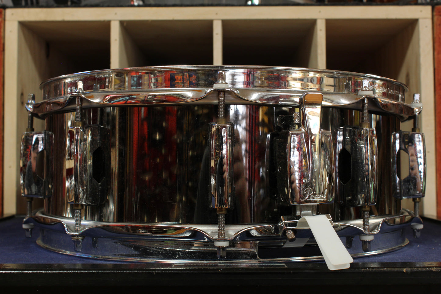1990s Pearl Signature Series 5x14 Chad Smith Signature Snare Drum in Black Nickel