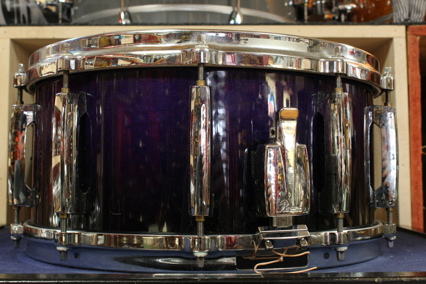 Pearl 6.5x14 Masters Custom Maple Snare Drum in Purple Fade