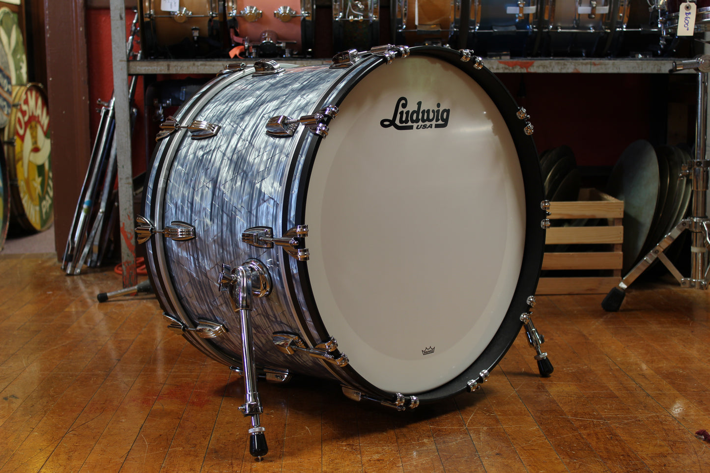 2000's Ludwig Classic Maple Outfit in Sky Blue Pearl 14x22 16x16 9x13