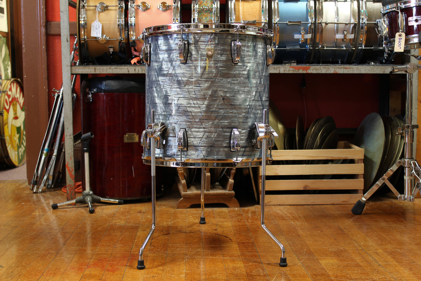 2000's Ludwig Classic Maple Outfit in Sky Blue Pearl 14x22 16x16 9x13