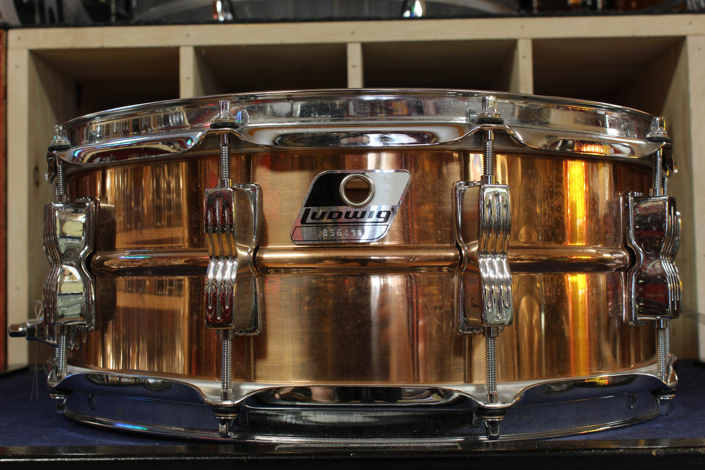 1990s Ludwig 5.5x14 Rocker LM305 Snare Drum in Bronze