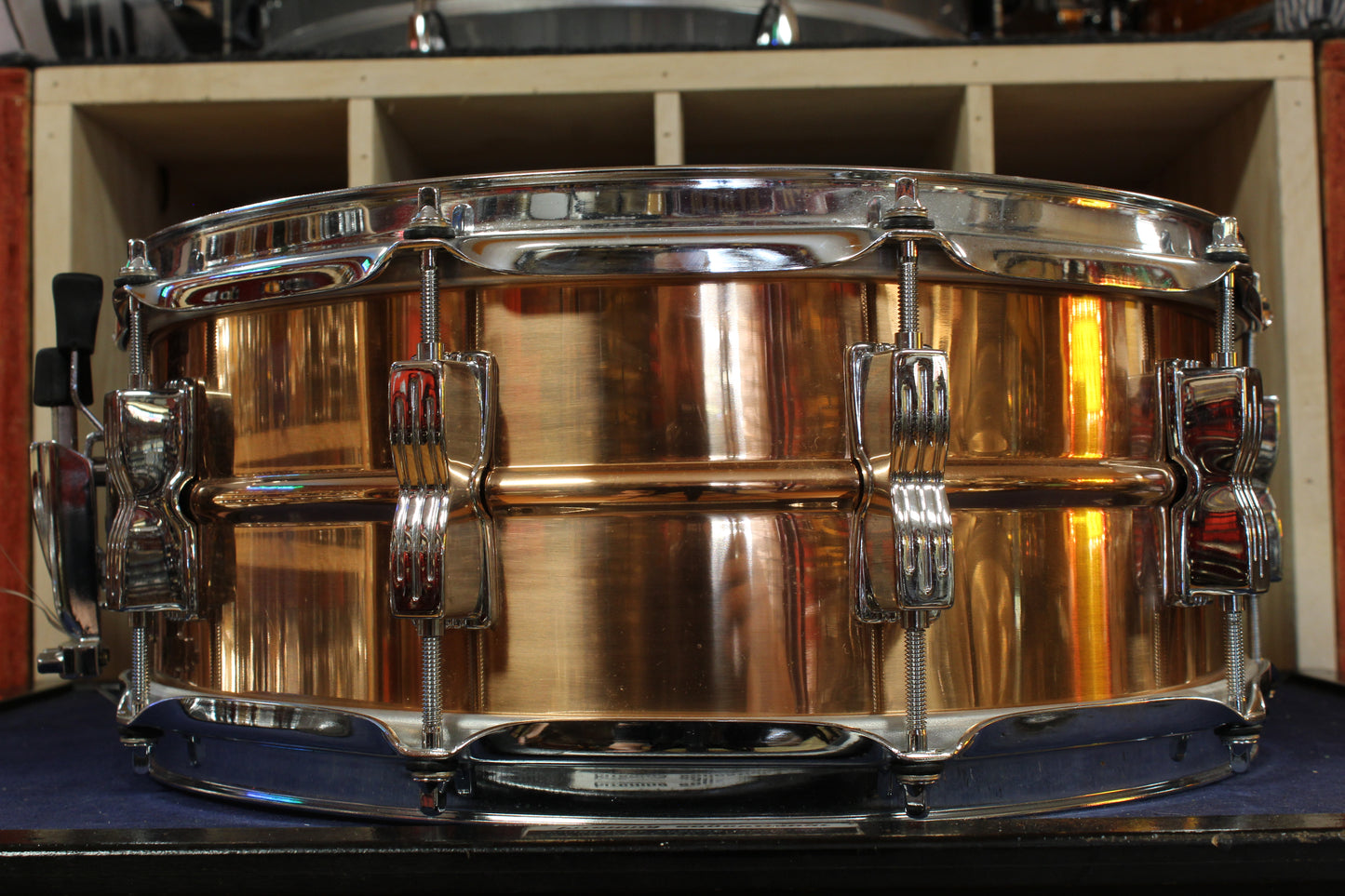 1990s Ludwig 5.5x14 Rocker LM305 Snare Drum in Bronze