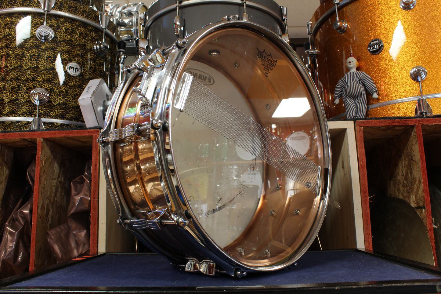 1990s Ludwig 5.5x14 Rocker LM305 Snare Drum in Bronze