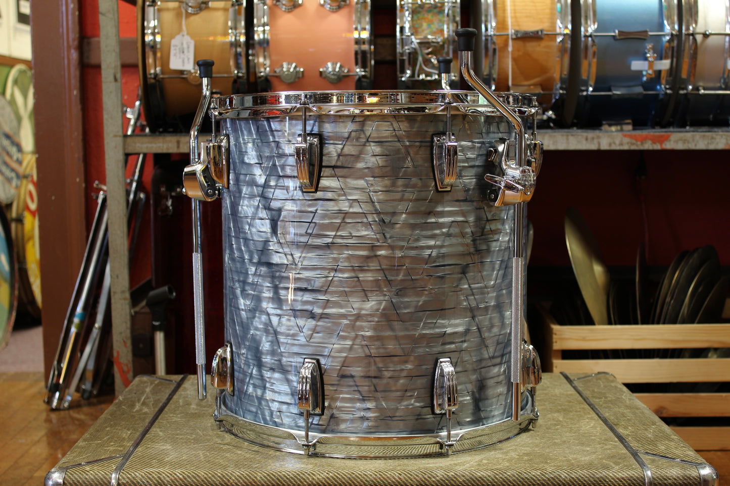 2000's Ludwig Classic Maple Outfit in Sky Blue Pearl 14x22 16x16 9x13