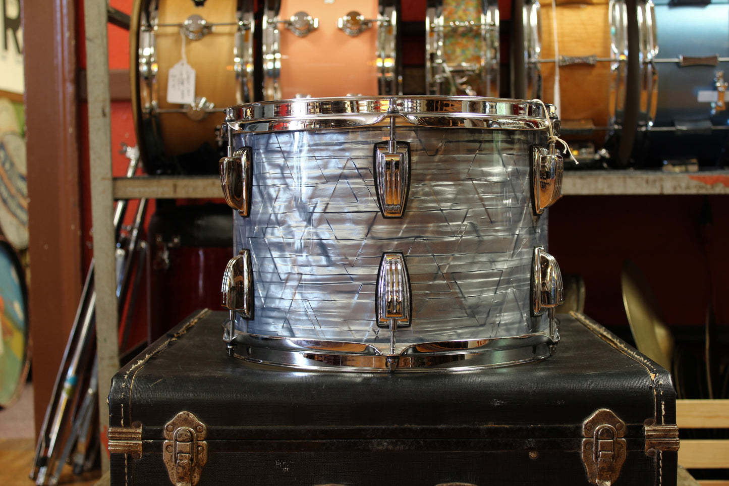 2000's Ludwig Classic Maple Outfit in Sky Blue Pearl 14x22 16x16 9x13