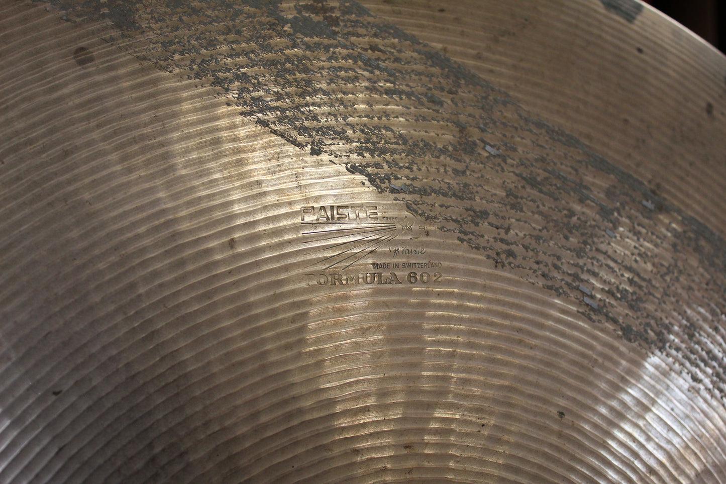 1960s Paiste 20" Solid Stamp Formula 602 Ride 2298g