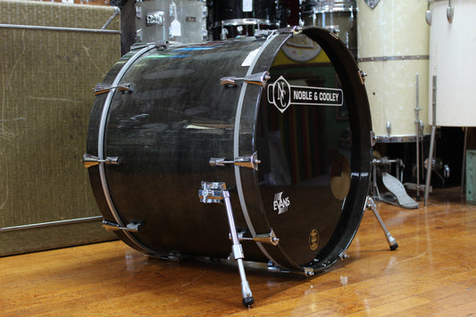 1994 Noble & Cooley CD Maple 18"x24" Bass Drum in Transparent Charcoal