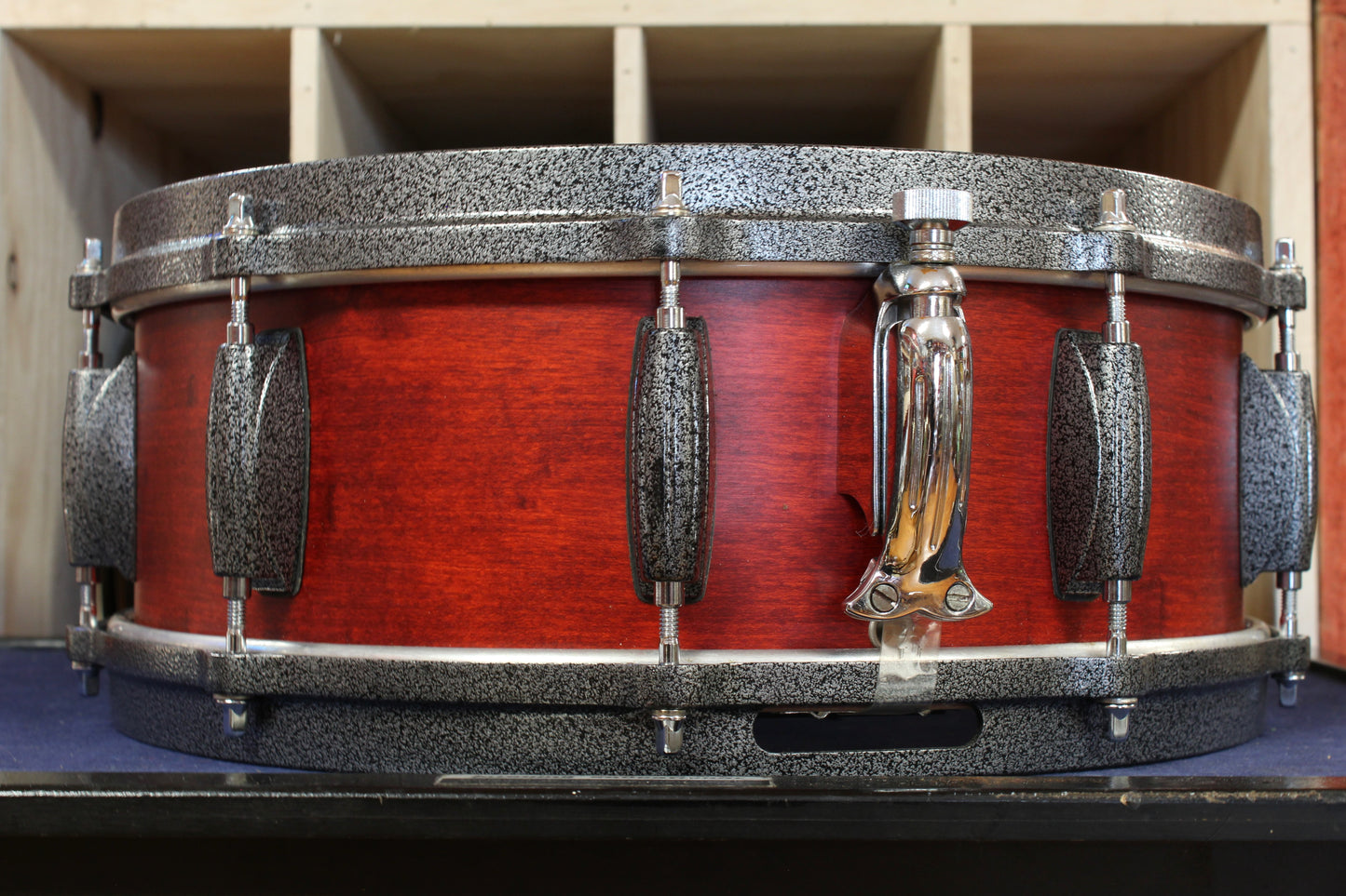 1990s Gretsch 5x14 Broadkaster Snare Drum in Satin Cherry