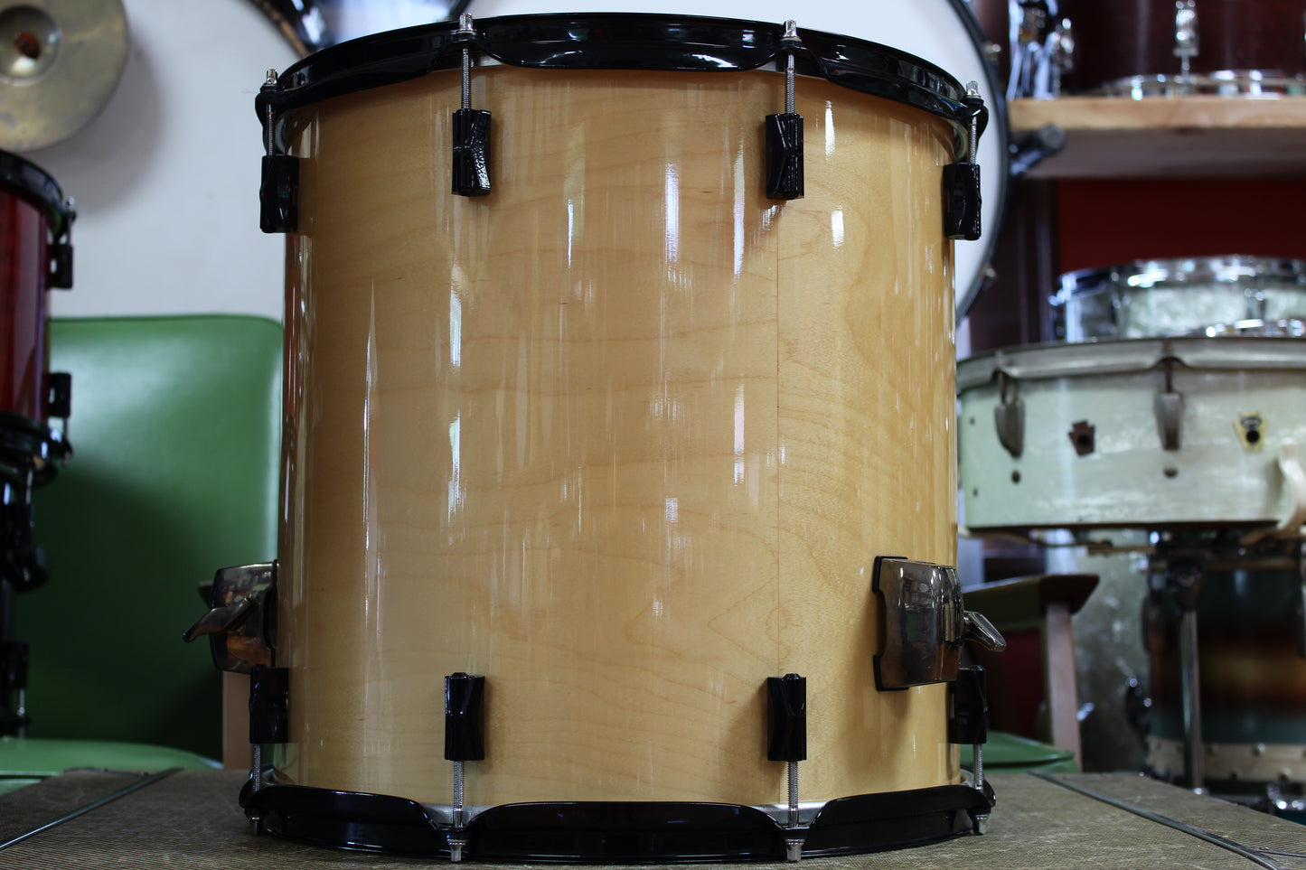 1999 Noble & Cooley CD Maple 15"x15" Floor Tom in Natural Maple