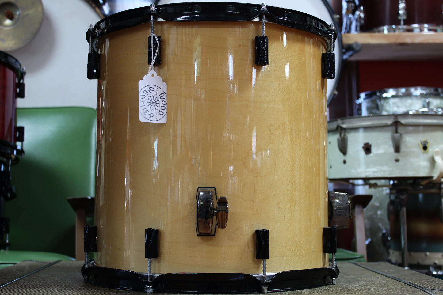 1999 Noble & Cooley CD Maple 15"x15" Floor Tom in Natural Maple