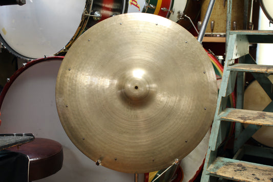 1940s A. Zildjian 24" Trans Stamp Sizzle Ride 3237g