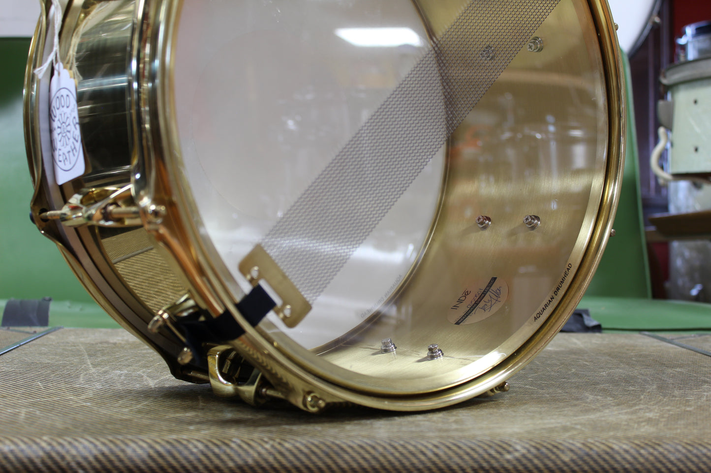 Inde Drum Lab "None More Brass" Snare Drum 6.5"x14"