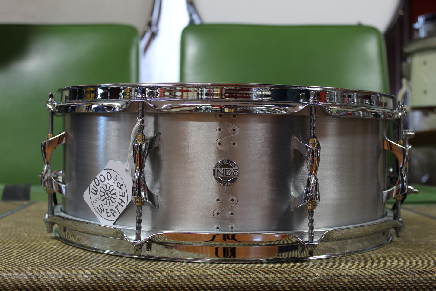 Inde Drum Lab Kalamazoo 5.5"x15" Aluminum Snare Drum