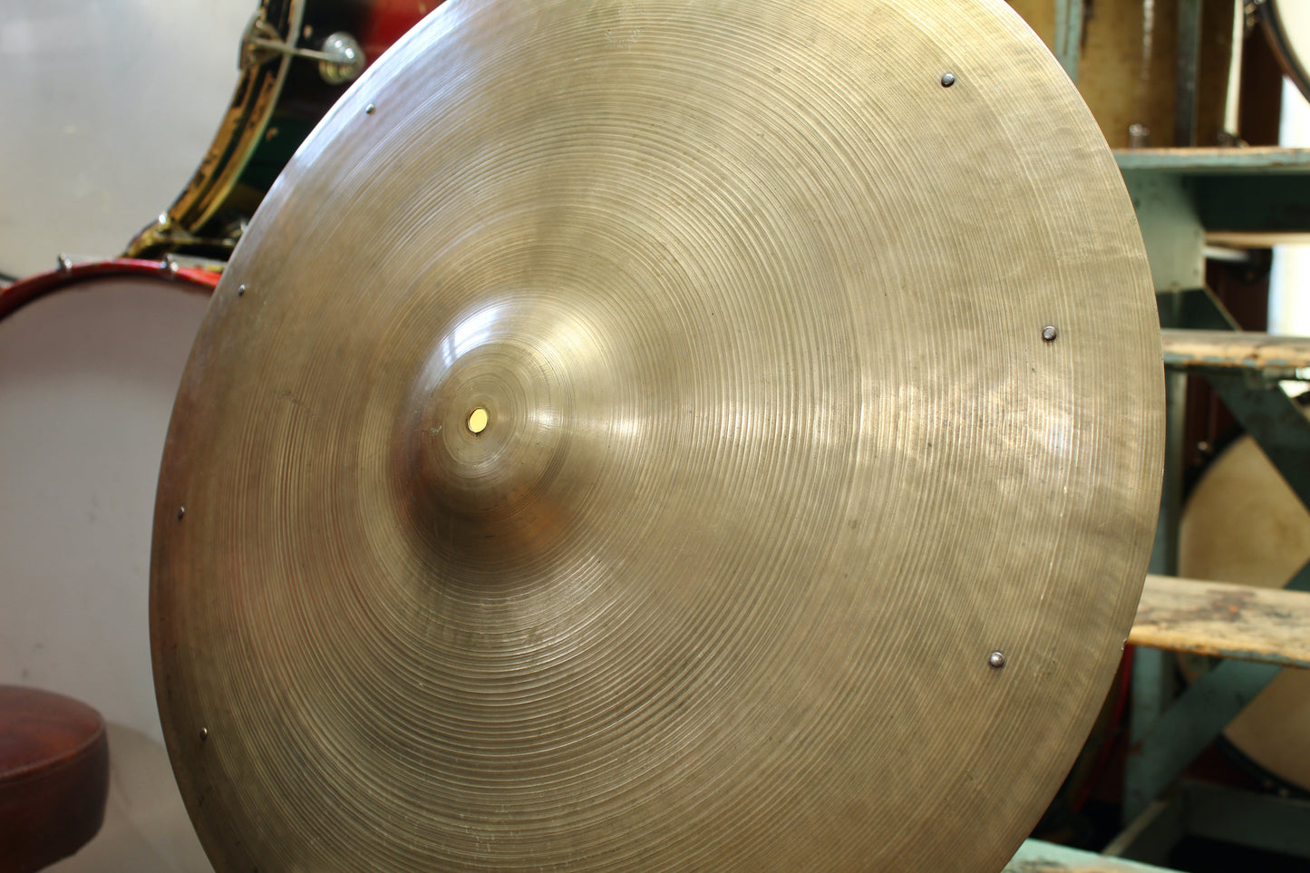 1940s A. Zildjian 24" Trans Stamp Sizzle Ride 3237g