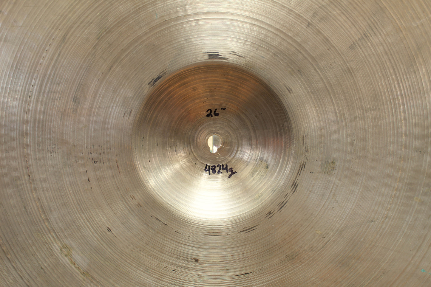 1950s A. Zildjian 26" Hollow Block Stamp Ride 4284g