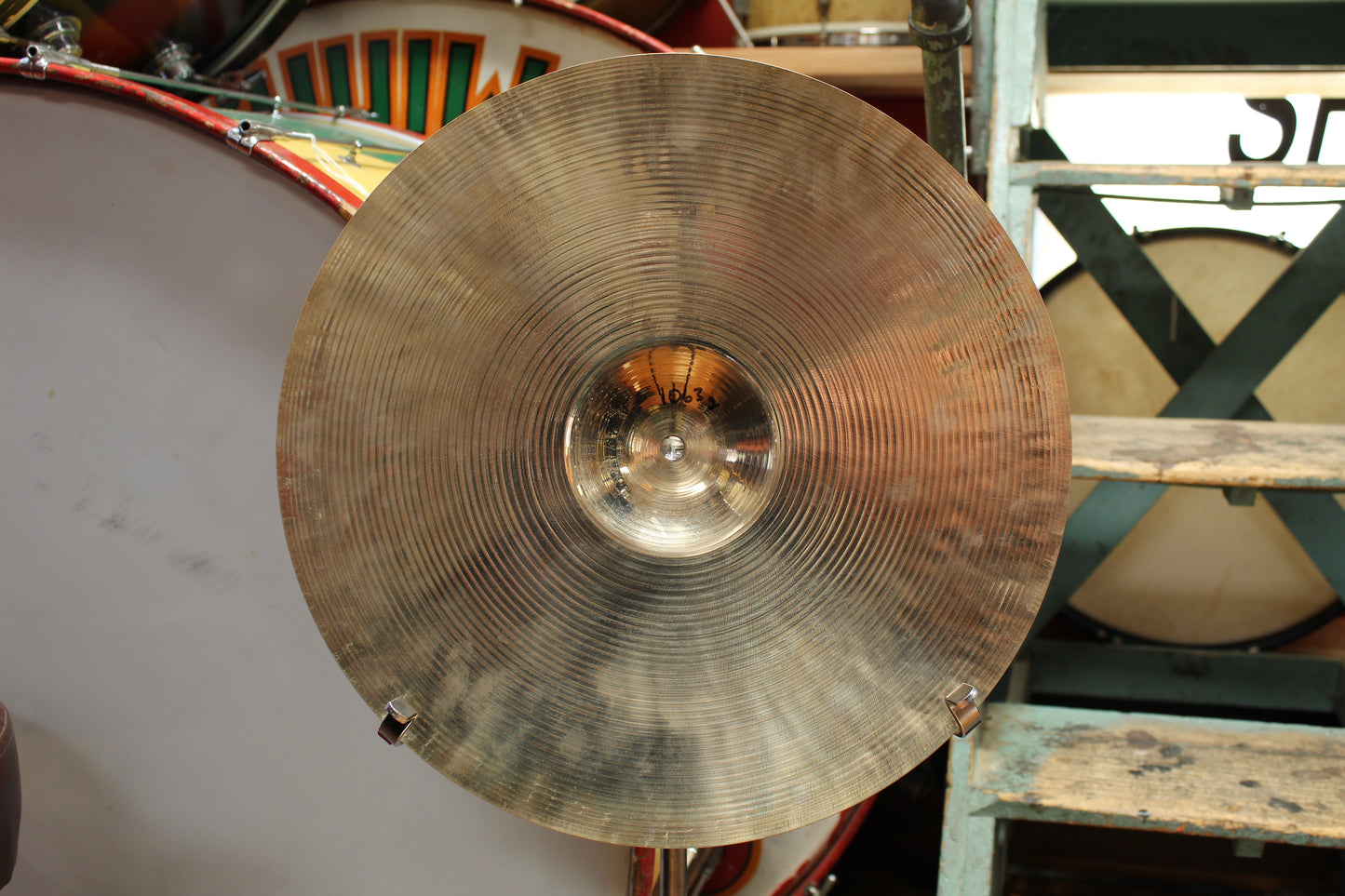 1960s Paiste 16" Solid Stamp Crash 1063g