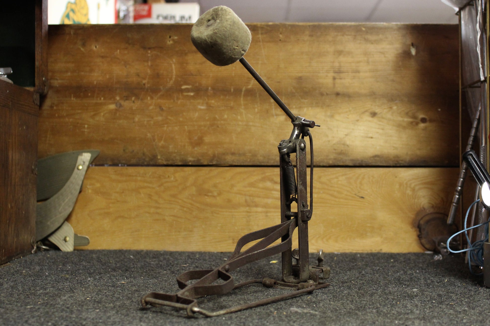 drum set pedal 1920s Walberg and Auge 20th Century Bass Drum Pedal – Wood & Weather Drum Shop