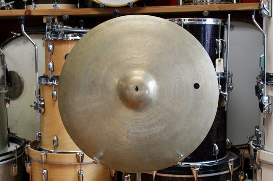 1950s A. Zildjian 22" Block Stamp Style Ride 2400g - Repaired