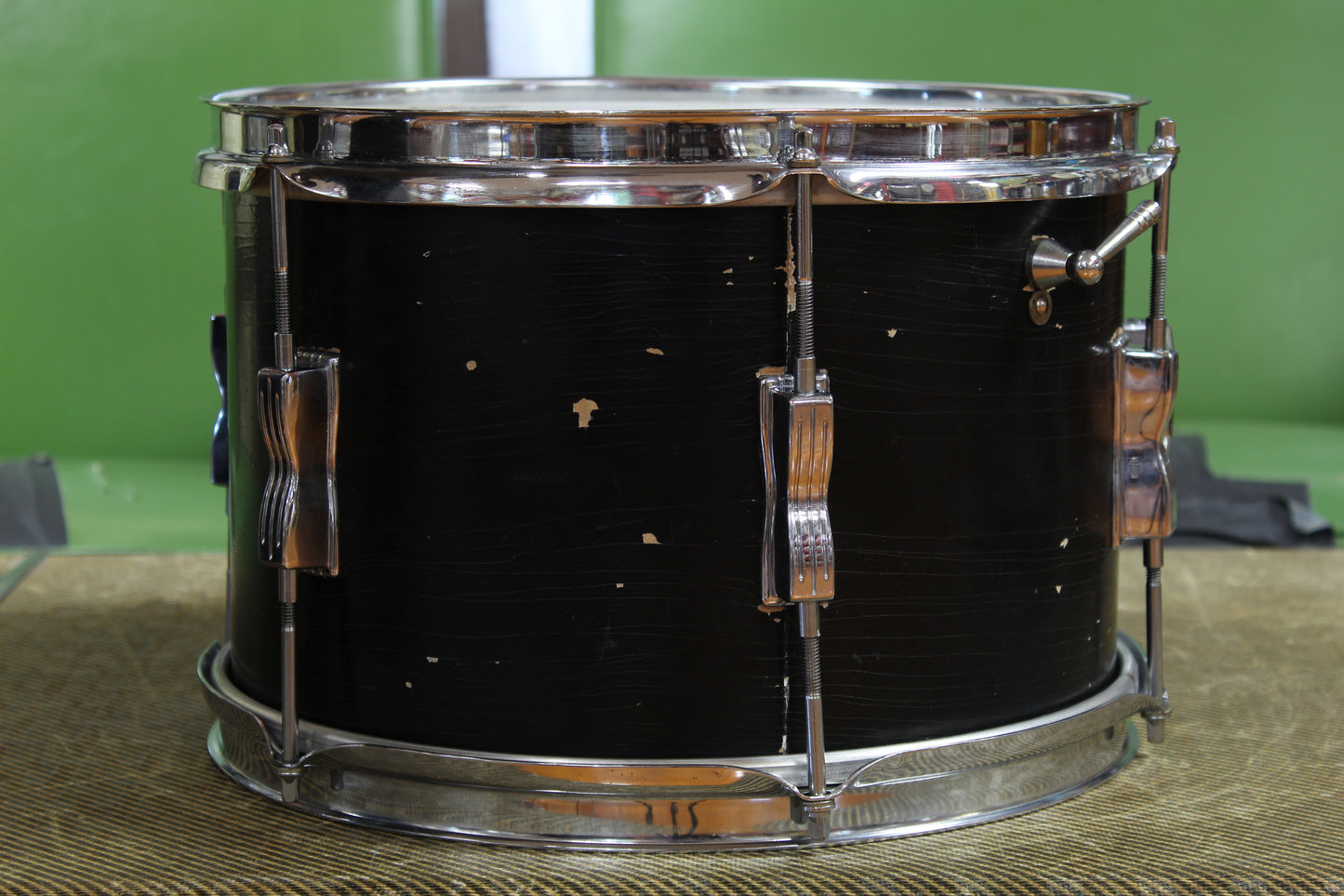 1966 Ludwig Club Date in Black Lacquer 14x20 14x14 8x12