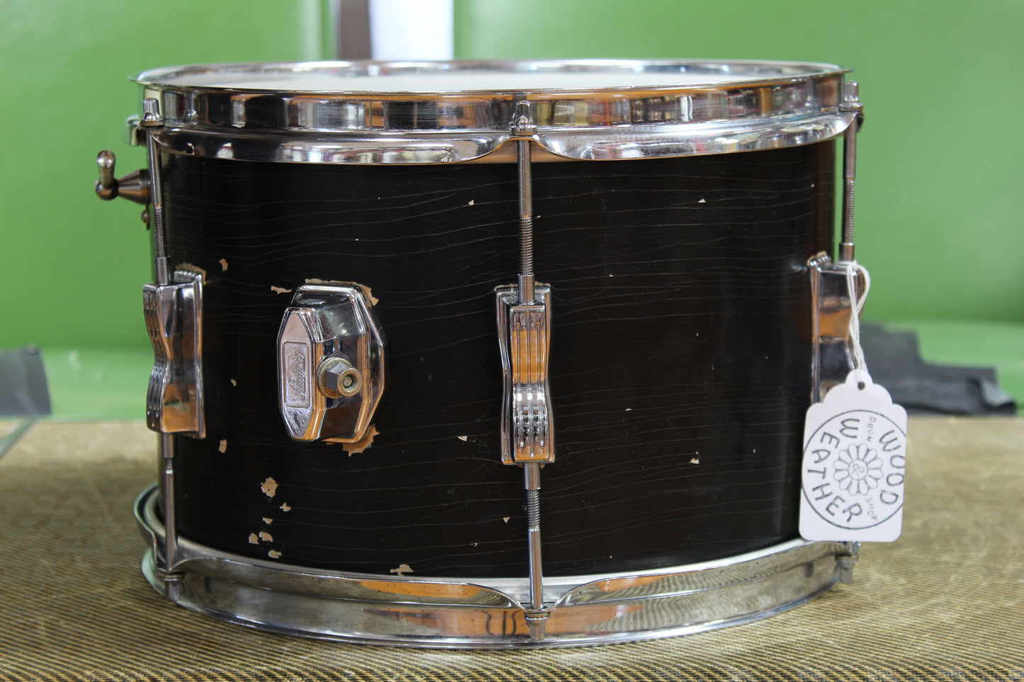 1966 Ludwig Club Date in Black Lacquer 14x20 14x14 8x12