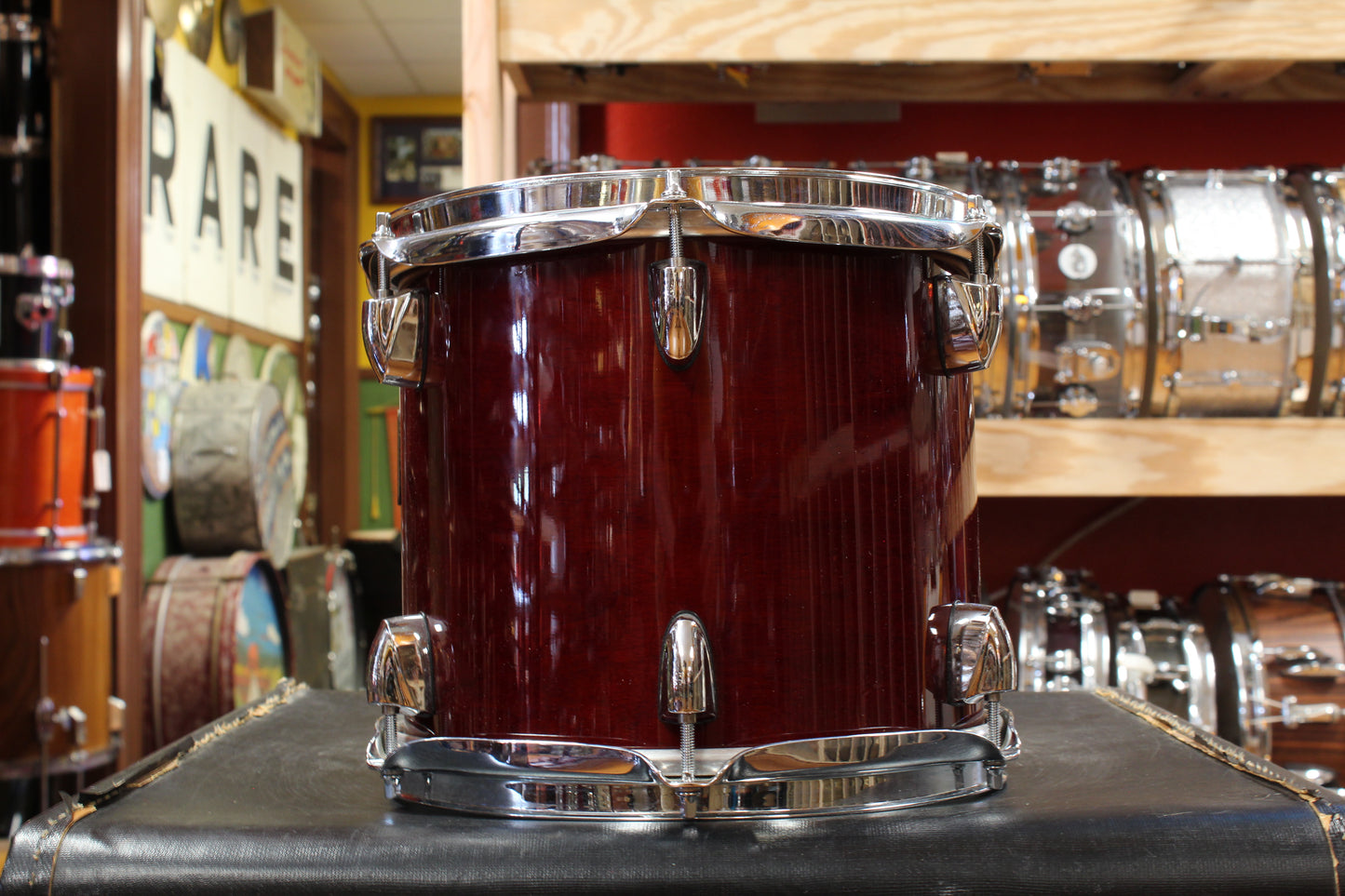 Early 1990s Yamaha 9x10 Maple Custom Absolute Tom in Cherry Lacquer