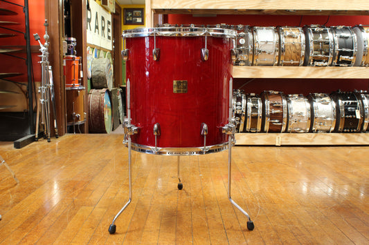 1990s Yamaha 16x16 Birch Custom Absolute Floor Tom in Red Autumn