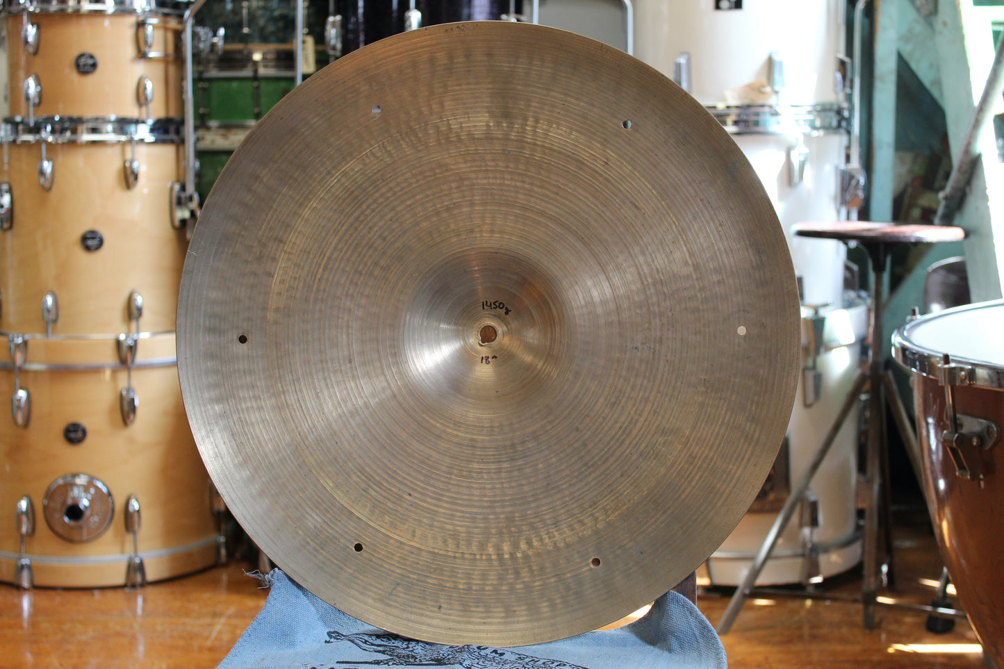 1950s A. Zildjian 18" Small Stamp Crash Ride 1450g