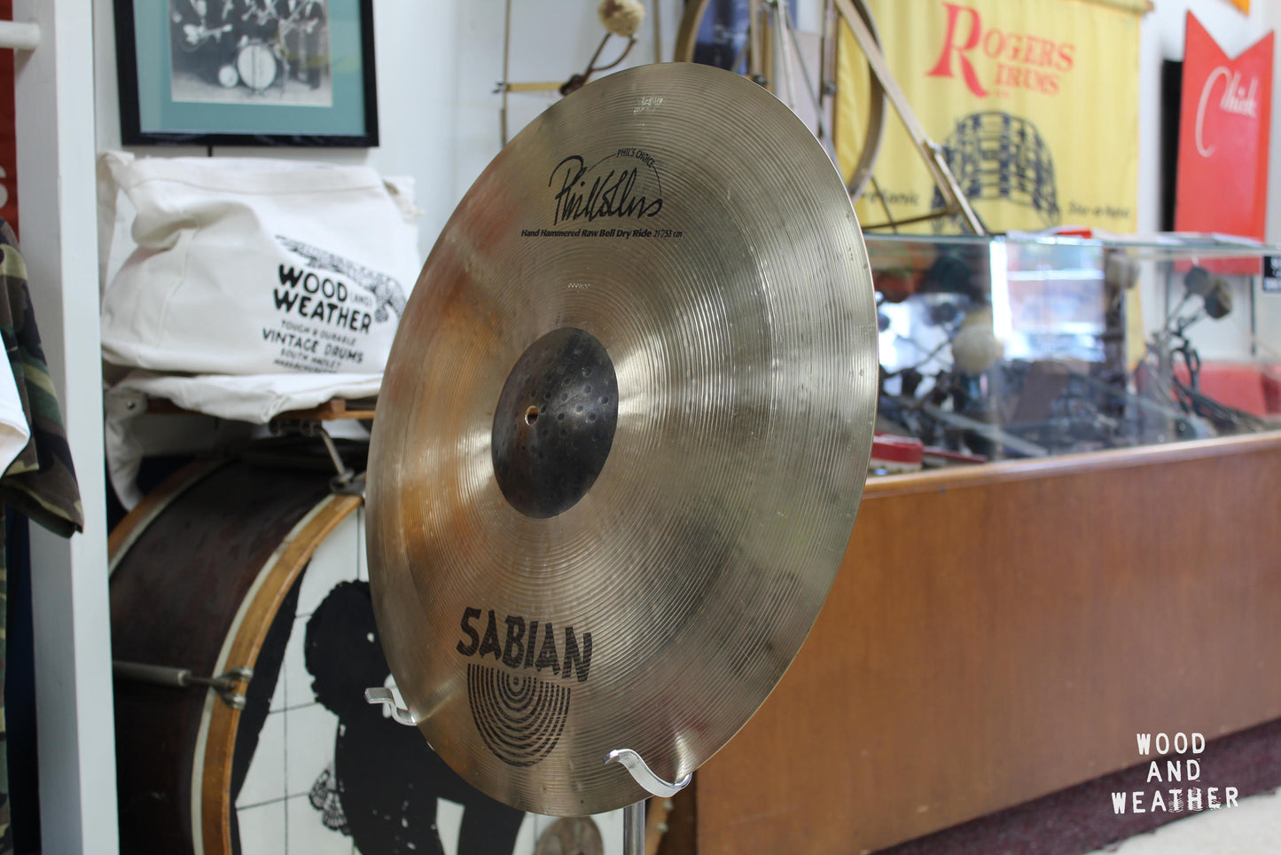 Used Sabian 21" HH Phil Collins Signature Ride Cymbal 3200g