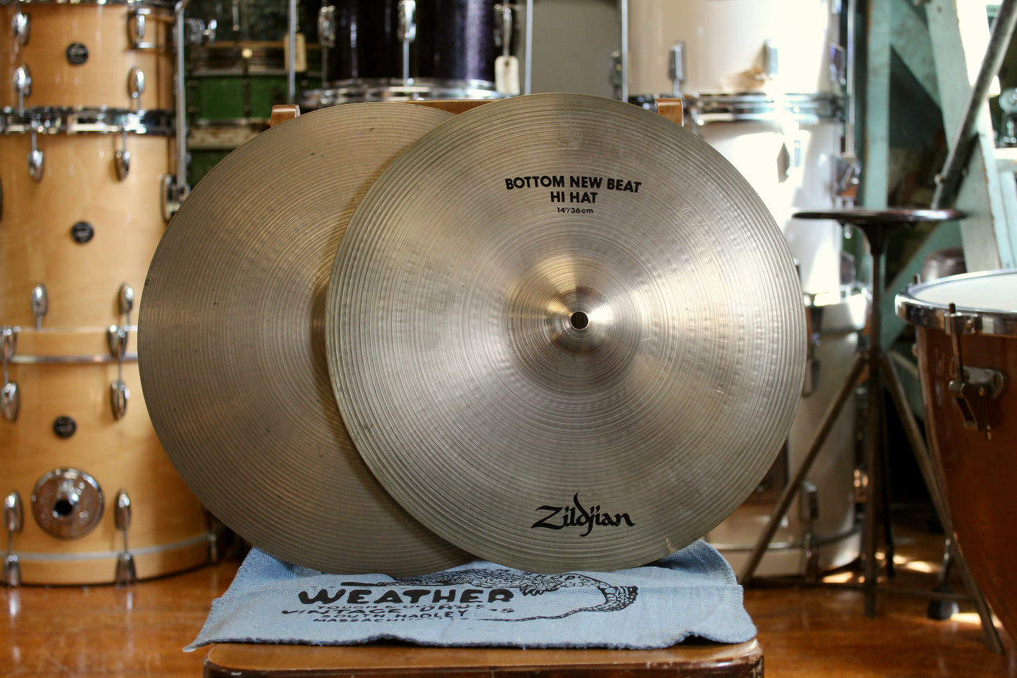 1980s A. Zildjian 14" New Beat Hi-Hats 1023/1467g