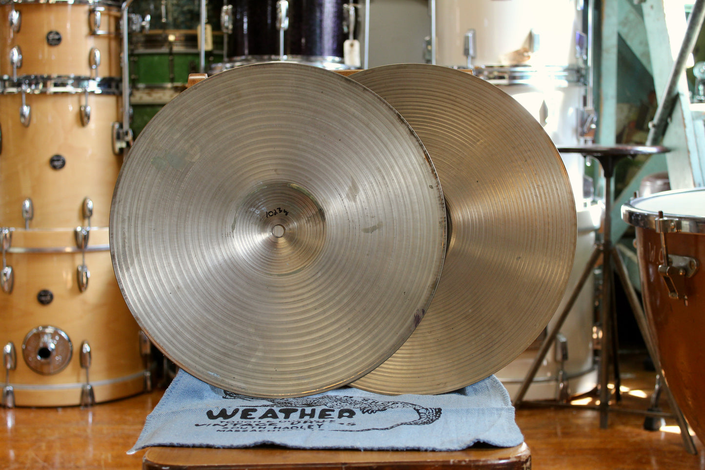 1980s A. Zildjian 14" New Beat Hi-Hats 1023/1467g