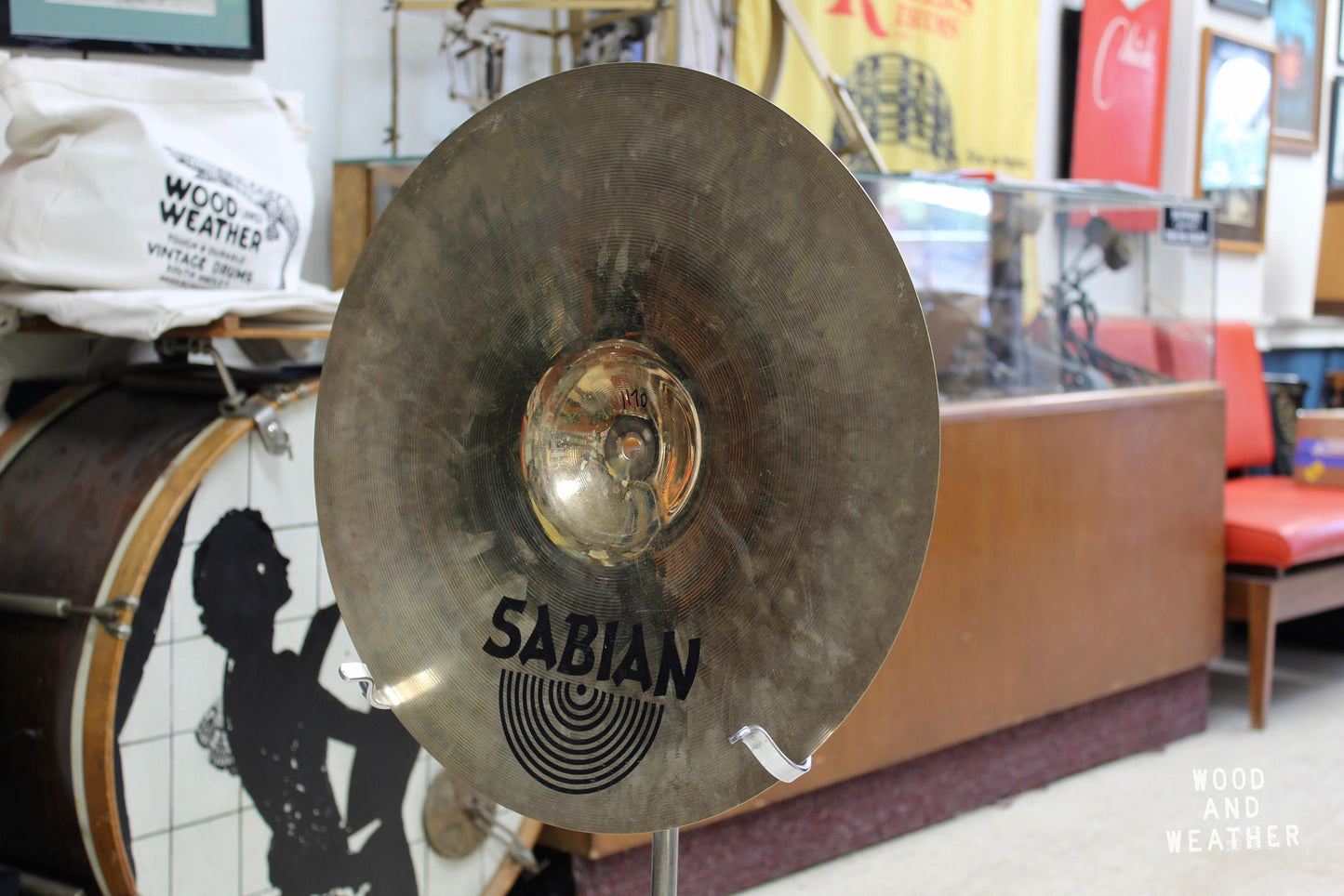Used Sabian 17" Vault Brilliant Crash Cymbal 1170g