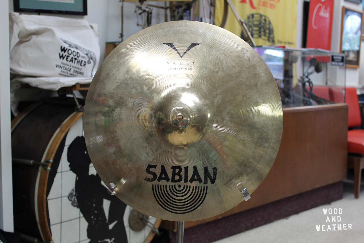 Used Sabian 17" Vault Brilliant Crash Cymbal 1170g