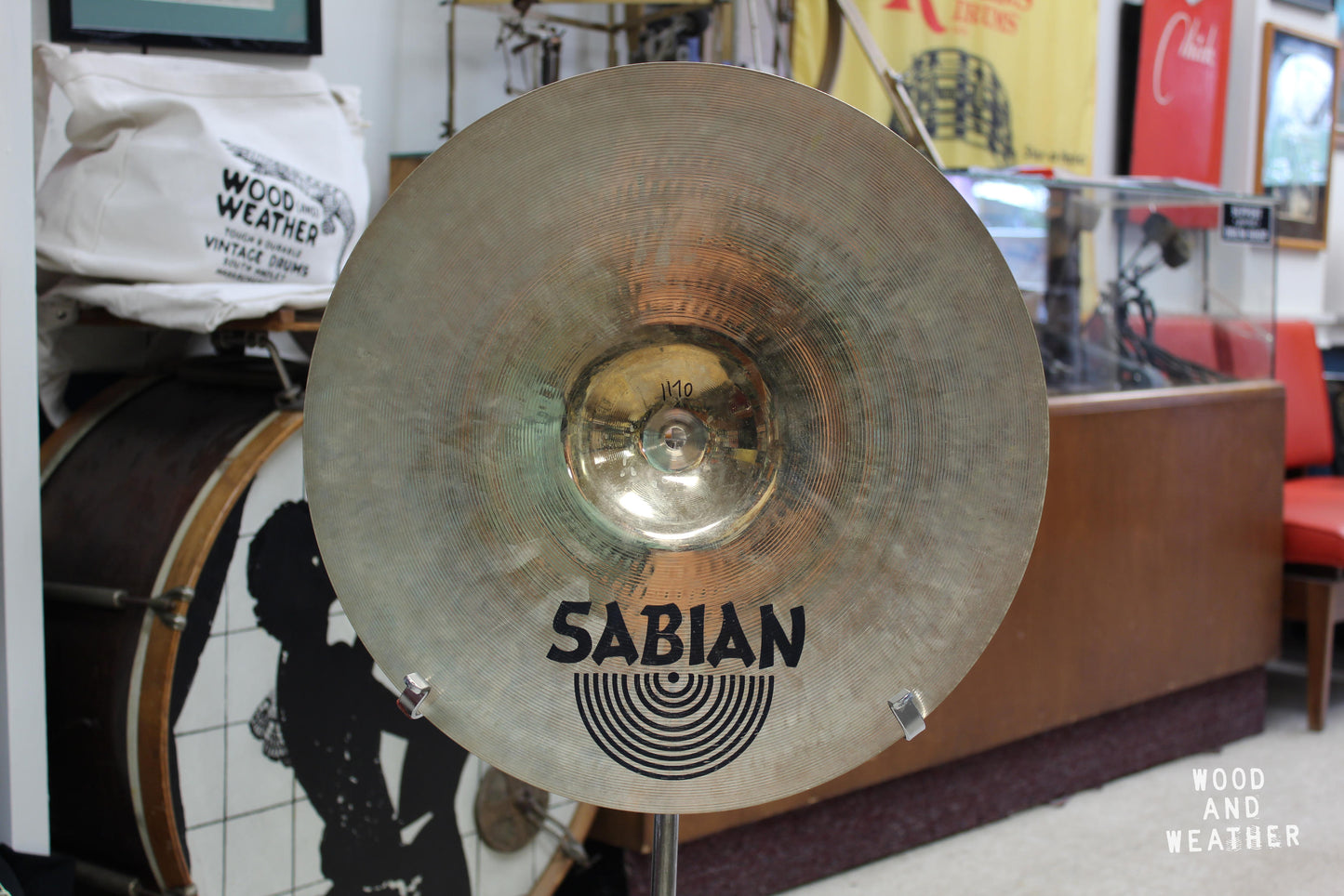 Used Sabian 17" Vault Brilliant Crash Cymbal 1170g