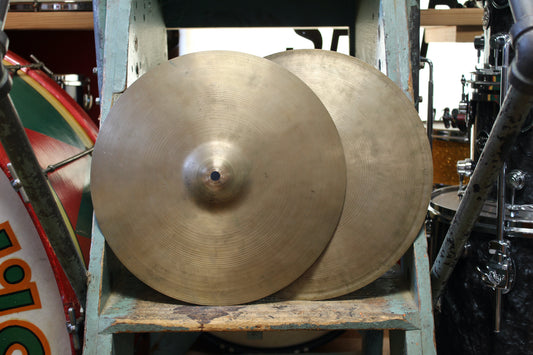 1950s A. Zildjian 14" Flange Hi-Hats 788/705g