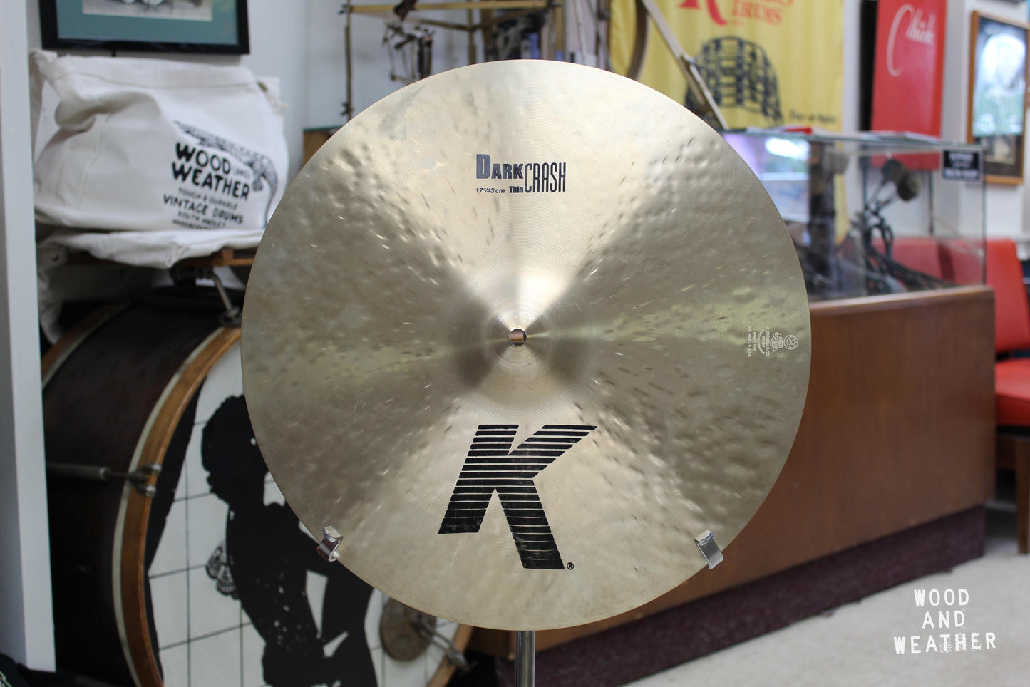 Used Zildjian 17" K Series Dark Thin Crash Cymbal 1225g