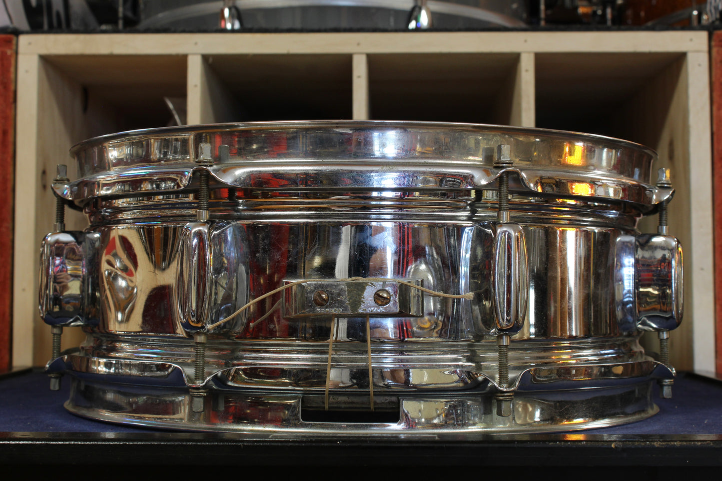 1960 Rogers 5x14 Holiday Chrome Over Brass Snare Drum