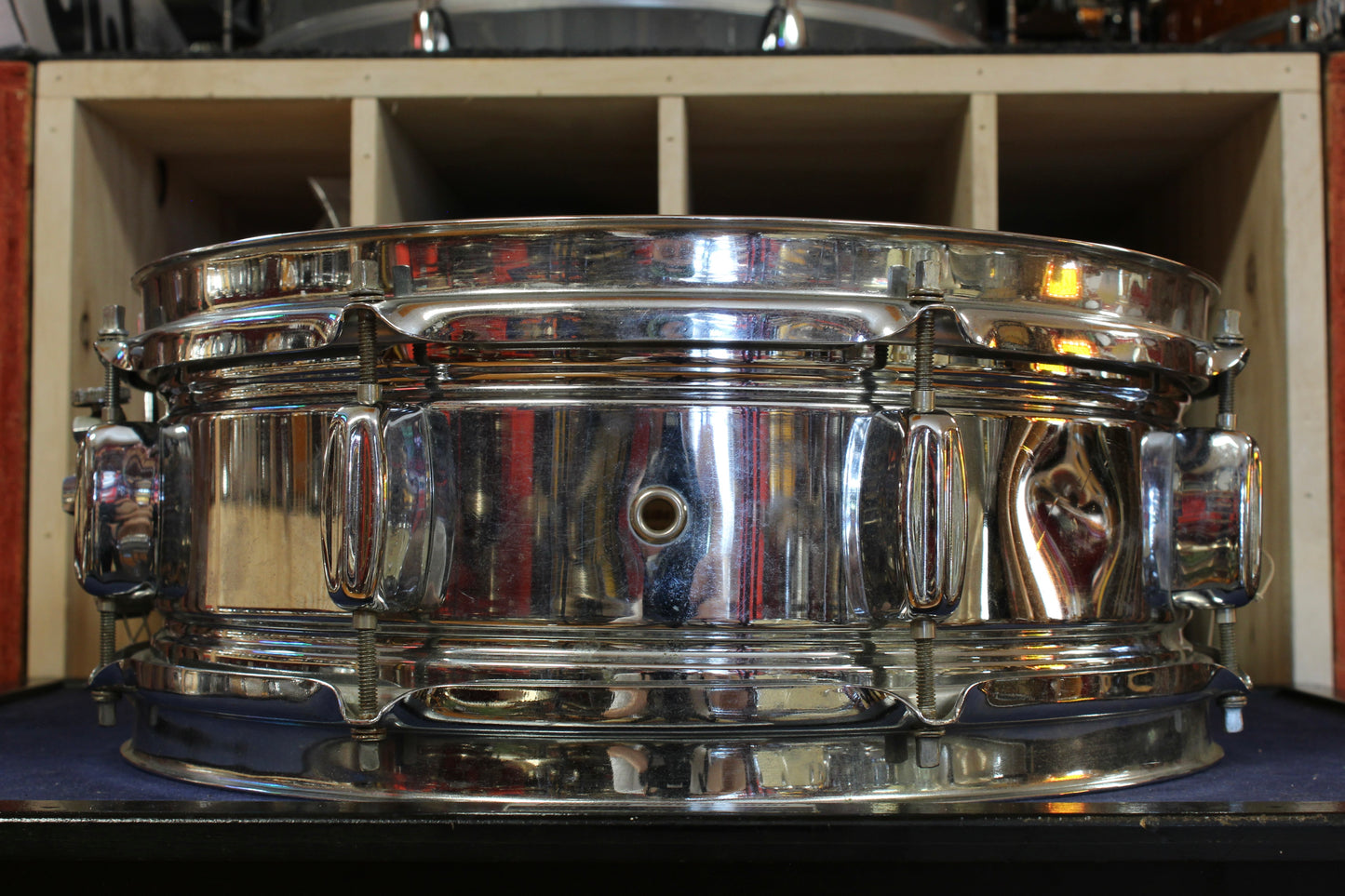1960 Rogers 5x14 Holiday Chrome Over Brass Snare Drum