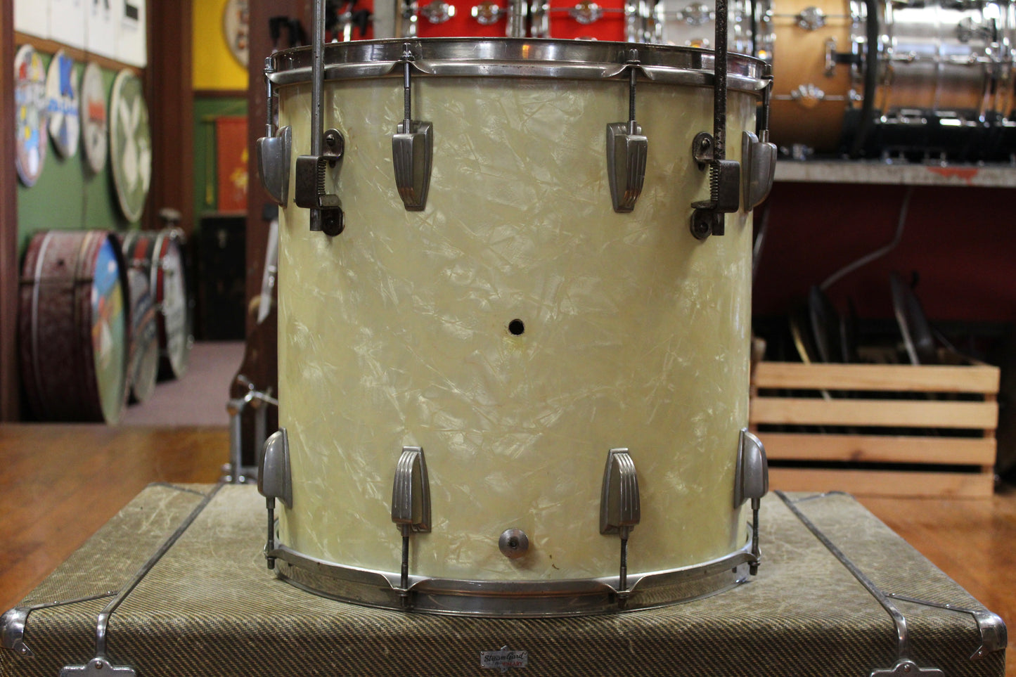 1950s WFL Super Classic Outfit in White Marine Pearl 14x22 9x13 16x16