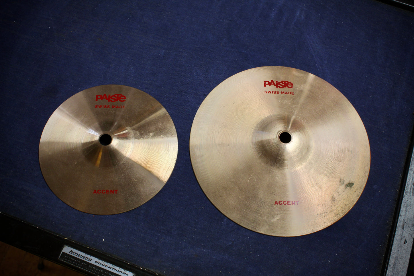 1980s Paiste Accent Cymbal Pair – 5.75" and 7.75"