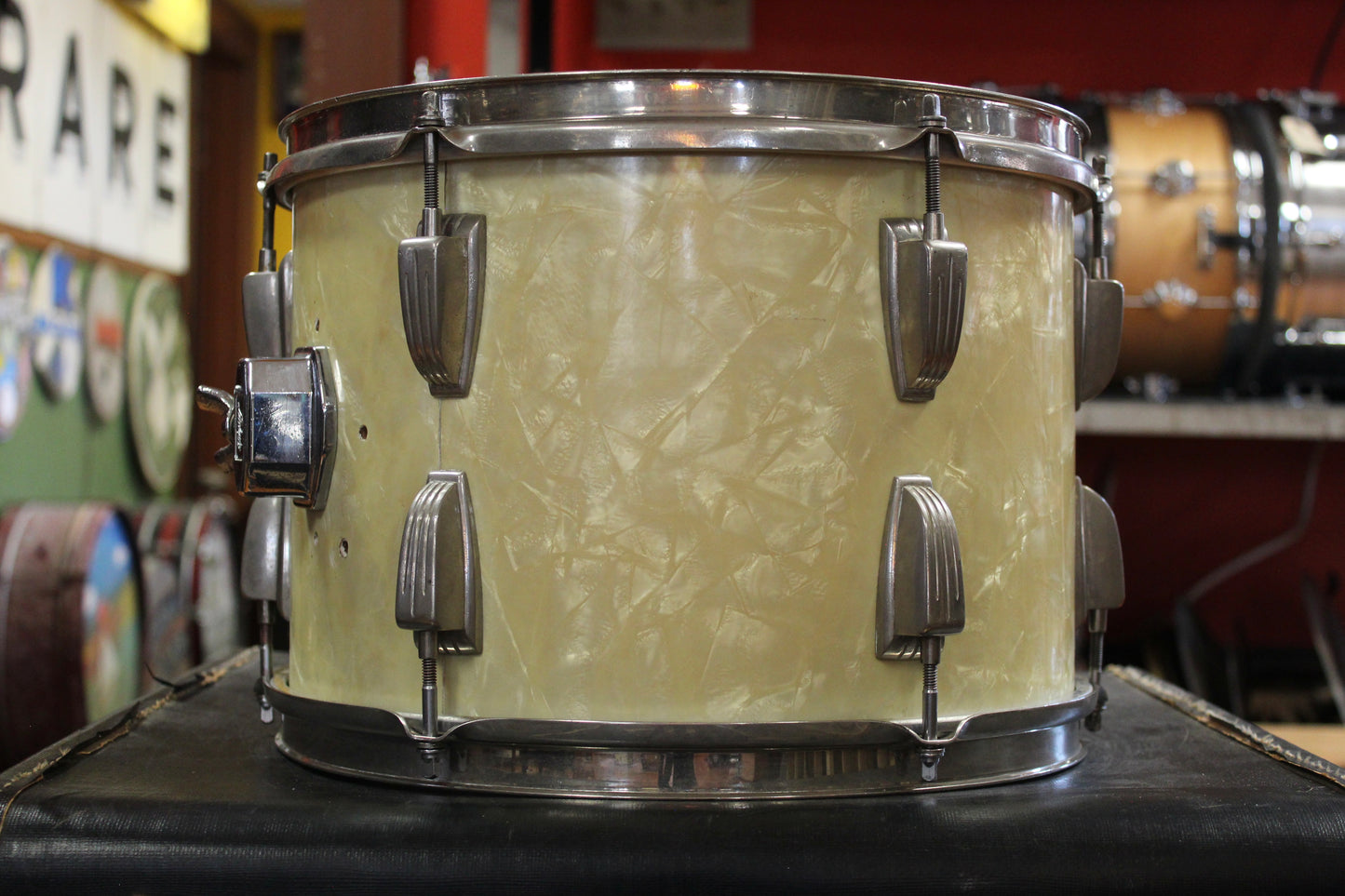 1950s WFL Super Classic Outfit in White Marine Pearl 14x22 9x13 16x16
