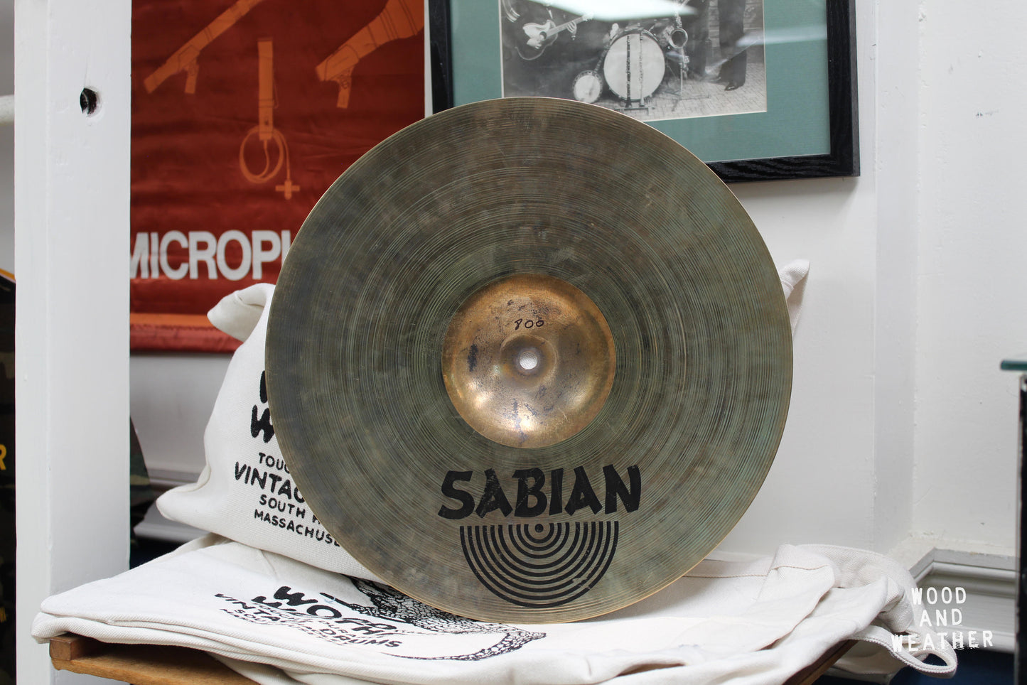 Used Sabian 15" AAX Xplosion Crash Cymbal 800g
