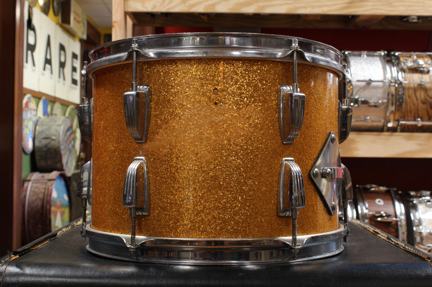 1961 Ludwig 9x13 Tom in Gold Sparkle